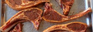 Delicious chops in Hellett herb & spice mix